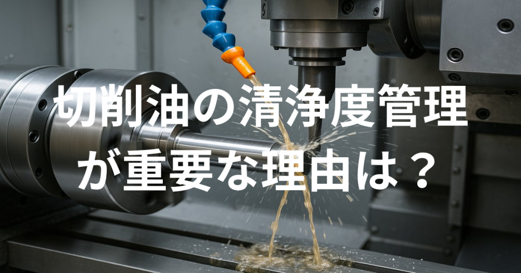 なぜ切削油の清浄度管理が重要なのか？