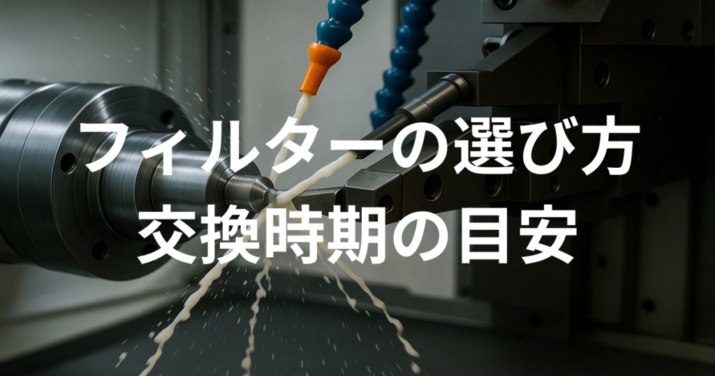 フィルターの選び方と交換時期の目安