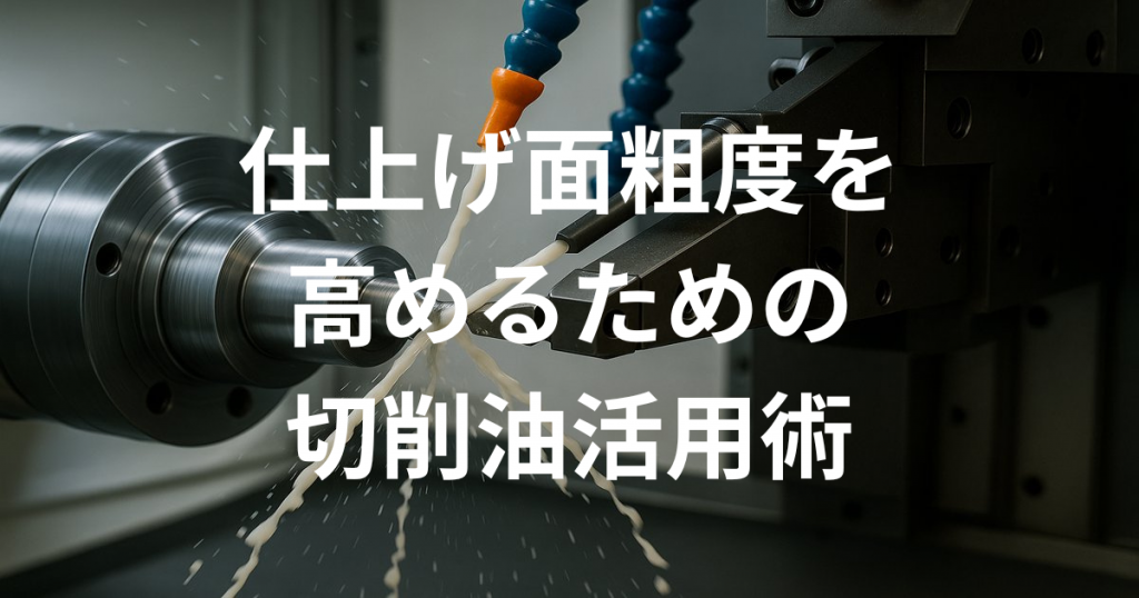 仕上げ面粗度を高めるための切削油活用術