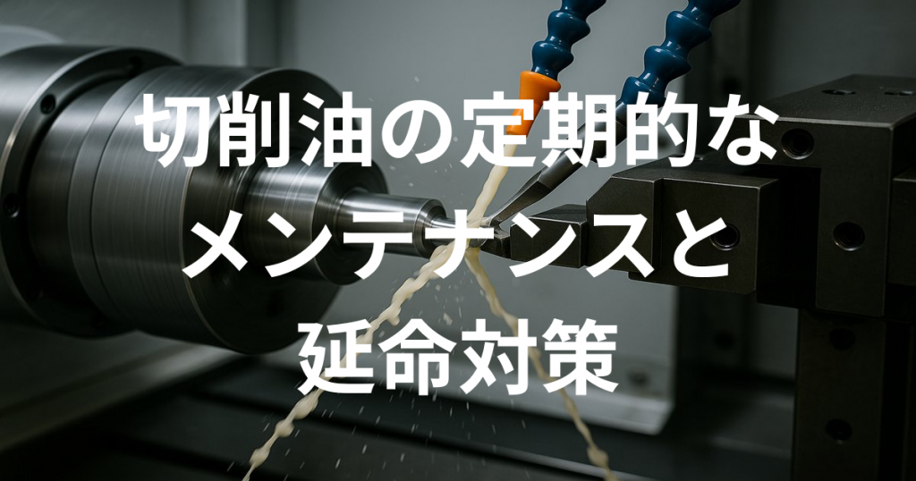 切削油の定期的なメンテナンスと延命対策