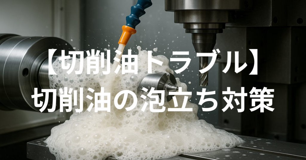 切削油の泡立ち対策