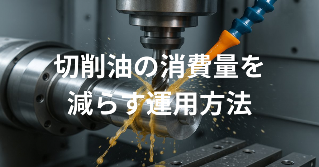 切削油の消費量を減らす運用方法