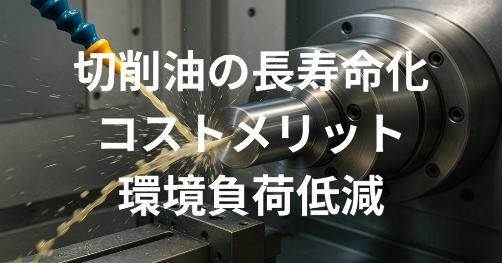 切削油の長寿命化によるコストメリットと環境負荷低減