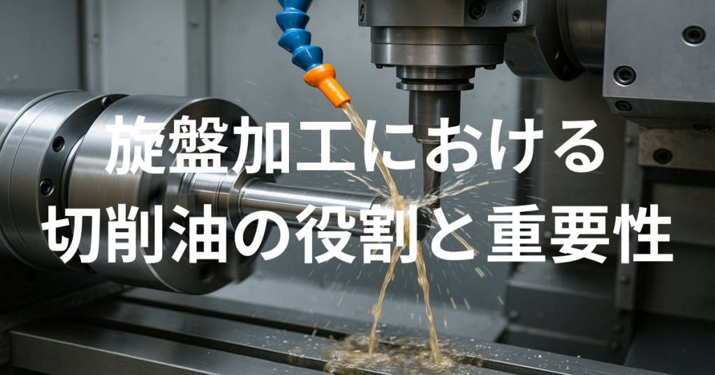 旋盤加工における切削油の役割と重要性