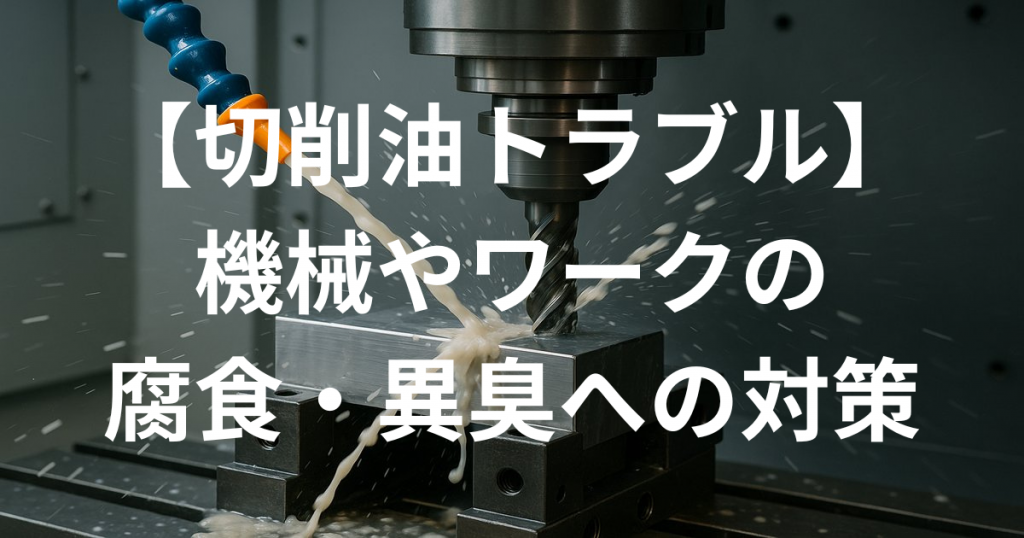 機械やワークの腐食・異臭への対策