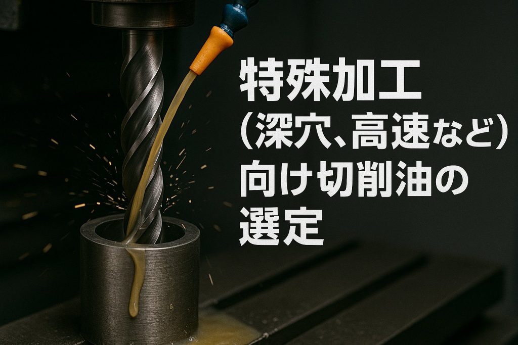 特殊加工（深穴、高速など）向け切削油の選定