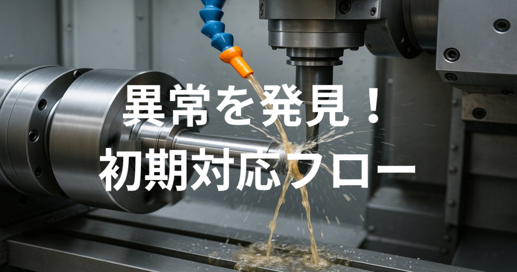 異常を発見した場合の初期対応フロー