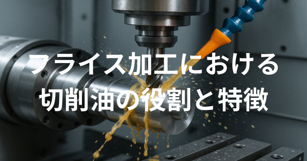 フライス加工における切削油の役割と特徴