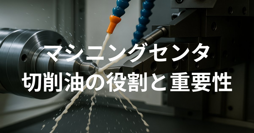 マシニングセンタにおける切削油の役割と重要性