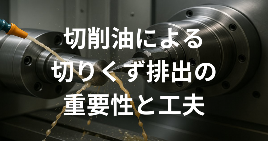 切削油による切りくず排出の重要性と工夫