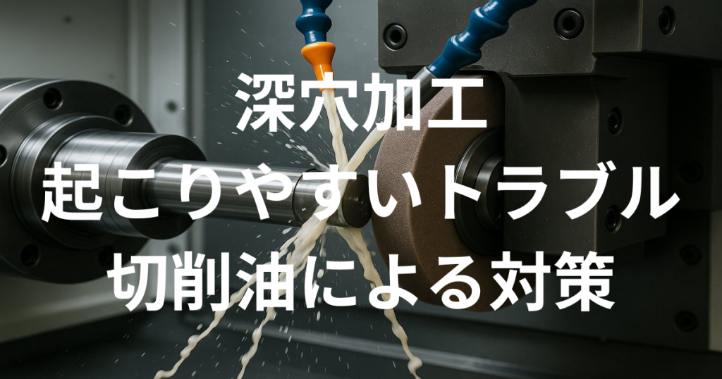 深穴加工で起こりやすいトラブルと切削油による対策