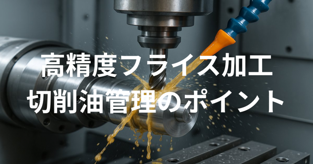 高精度フライス加工のための切削油管理のポイント