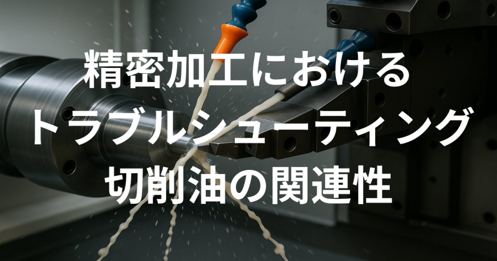 精密加工におけるトラブルシューティングと切削油の関連性