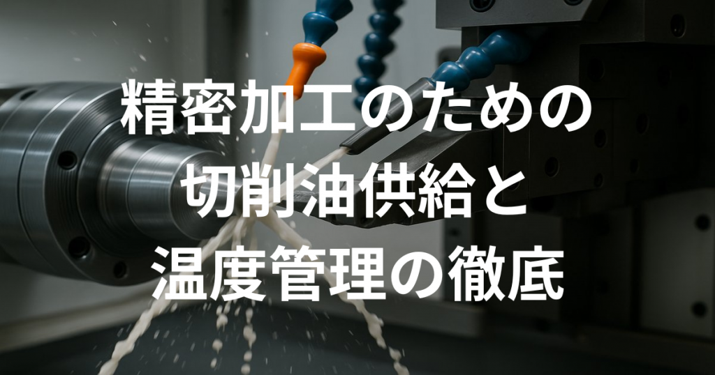 精密加工のための切削油供給と温度管理の徹底
