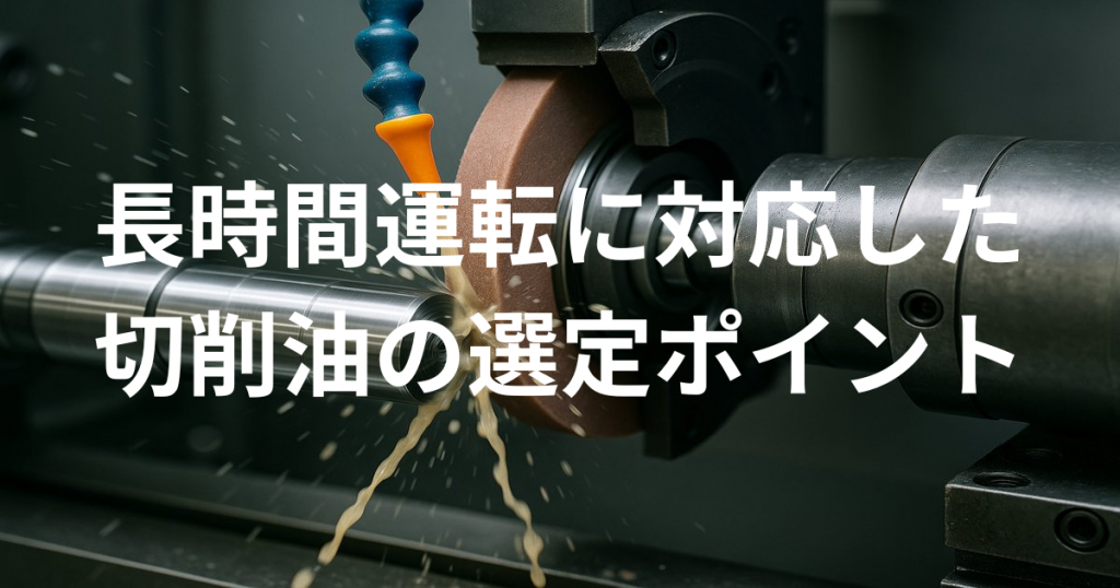 長時間運転に対応した切削油の選定ポイント