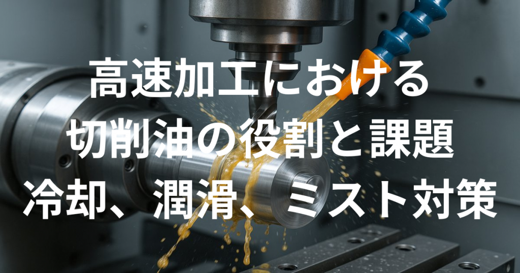 高速加工における切削油の役割と課題（冷却、潤滑、ミスト対策）