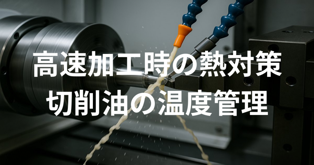 高速加工時の熱対策と切削油の温度管理