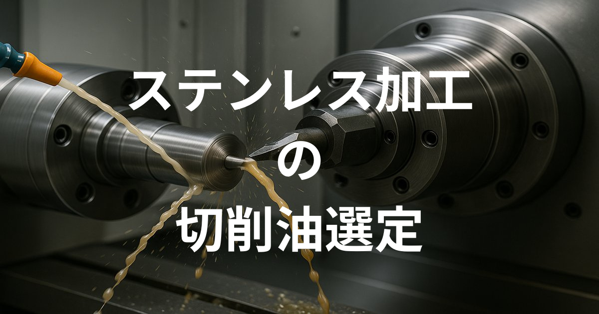 【ステンレス加工の切削油選定】トラブル対策と実践テクニック