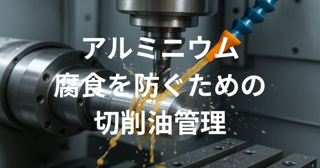 アルミニウムの腐食を防ぐための切削油管理