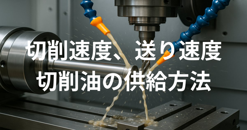 切削速度、送り速度に合わせた切削油の供給方法