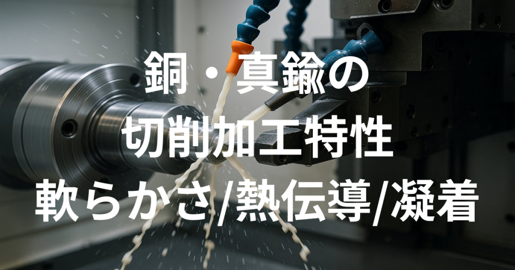 銅・真鍮の切削加工特性（軟らかさ、熱伝導性、凝着性）