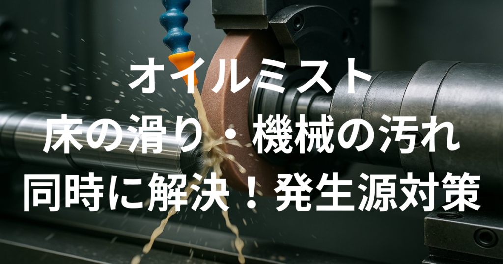 オイルミストによる床の滑り・機械の汚れも同時解決する発生源対策