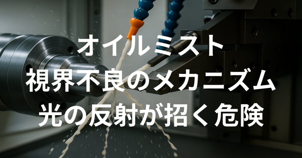 オイルミストによる視界不良のメカニズム：オイルミストと光の反射が招く危険