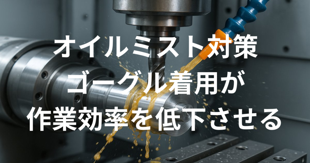 オイルミスト対策のゴーグル着用が作業効率を低下させるデメリット