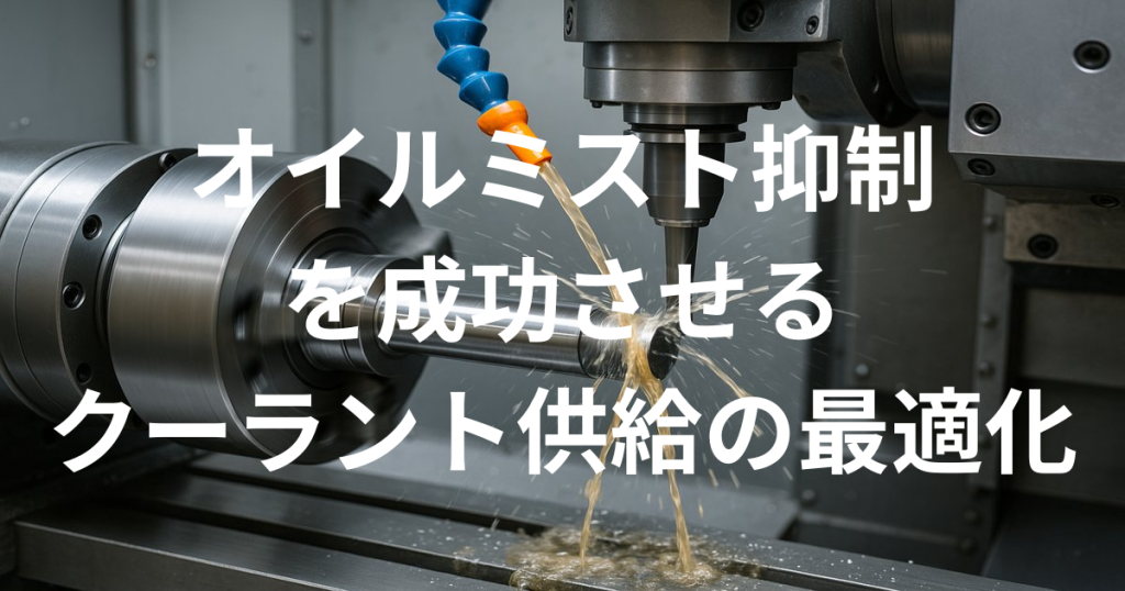 オイルミスト抑制を成功させるクーラント供給の最適化