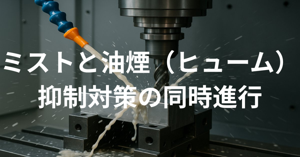 ミストと油煙（ヒューム）抑制対策の同時進行