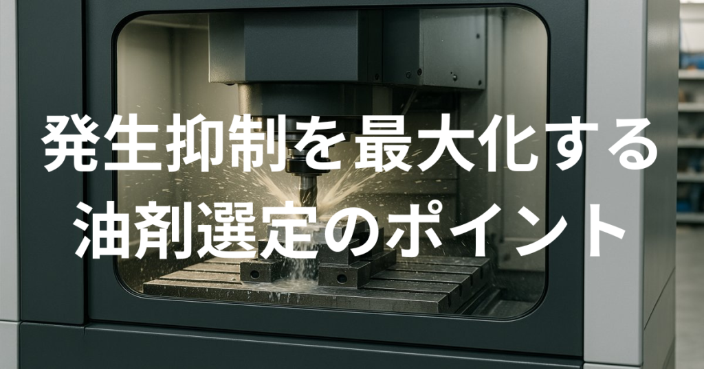 発生抑制を最大化する油剤選定のポイント