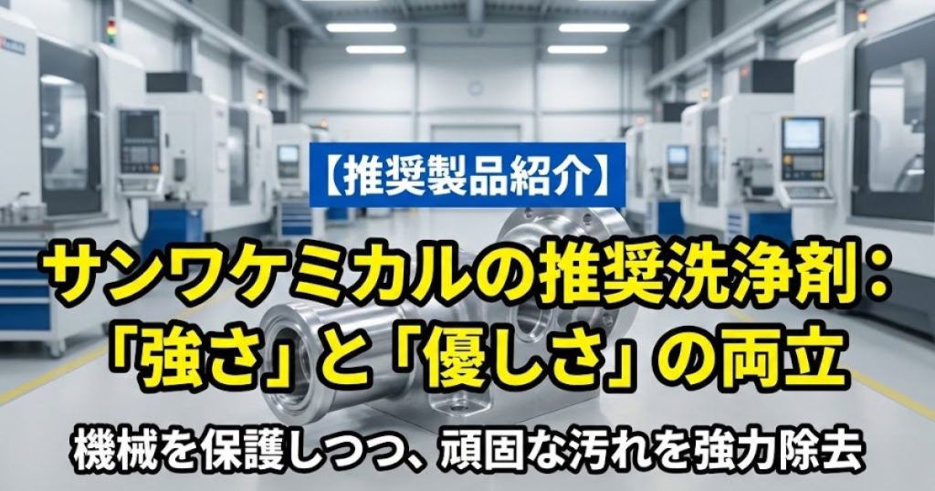 サンワケミカルの推奨洗浄剤と「強さ」と「優しさ」の両立