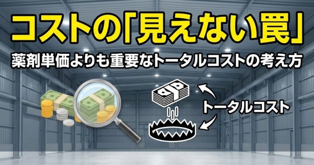 コストの「見えない罠」｜薬剤単価よりも重要なトータルコストの考え方