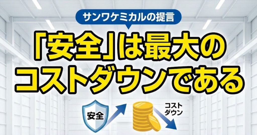 サンワケミカルの提言｜「安全」は最大のコストダウンである