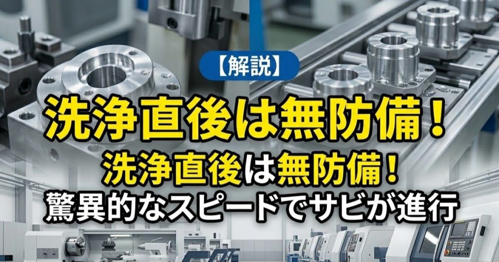 なぜ洗浄直後のワークは錆びやすいのか？「無防備な金属表面」の恐怖