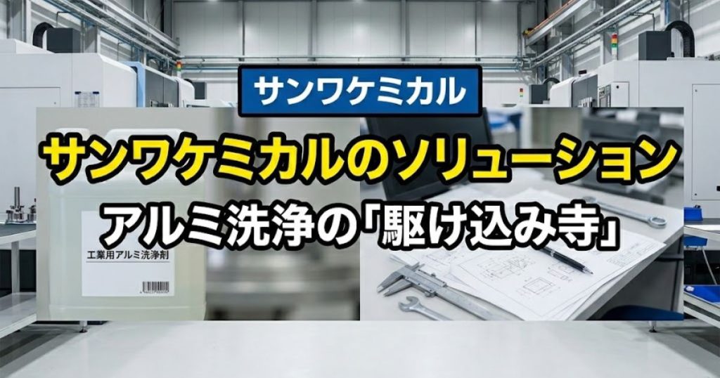 サンワケミカルのソリューション｜アルミ洗浄の「駆け込み寺」として