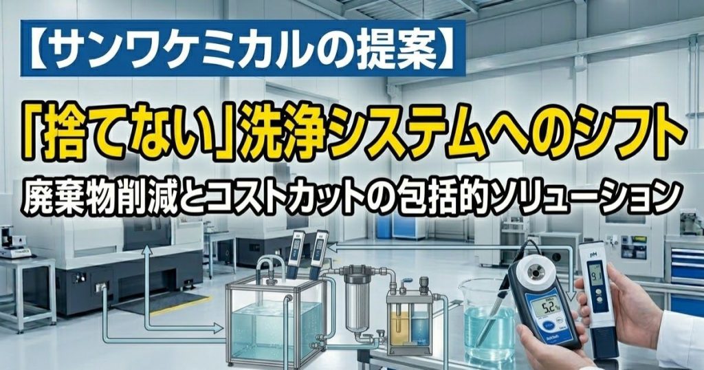 サンワケミカルの提案｜「捨てない」洗浄システムへのシフト