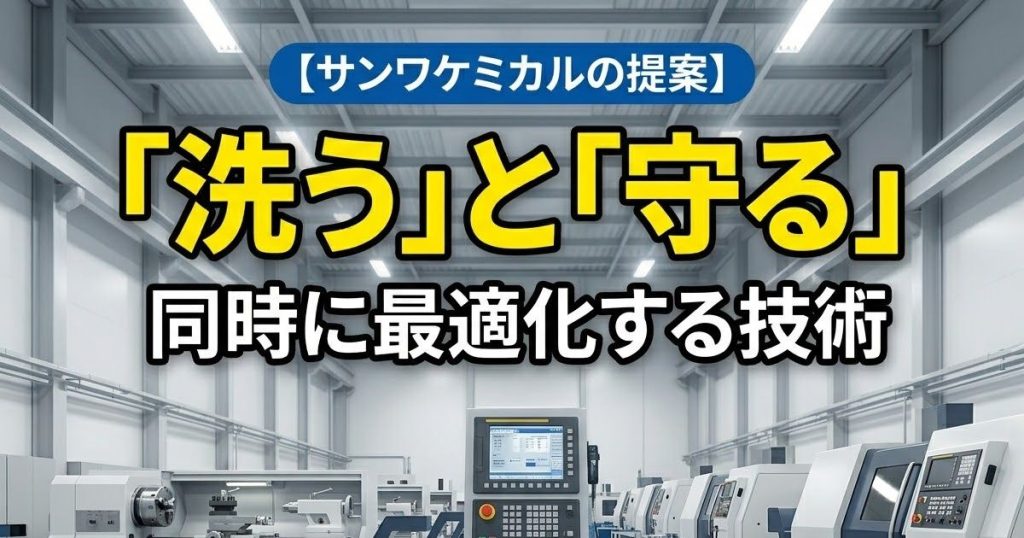 サンワケミカルの提案｜「洗う」と「守る」を同時に最適化する技術