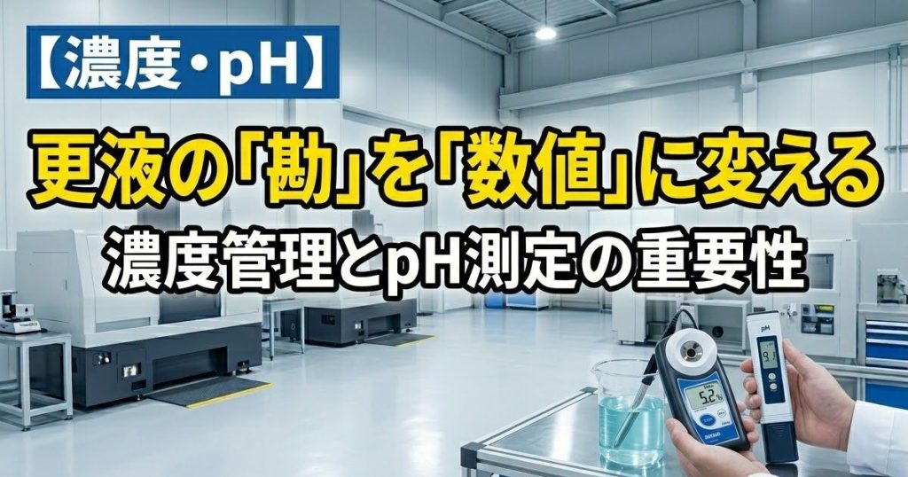 更液の「勘」を「数値」に変える｜濃度管理とpH測定の重要性