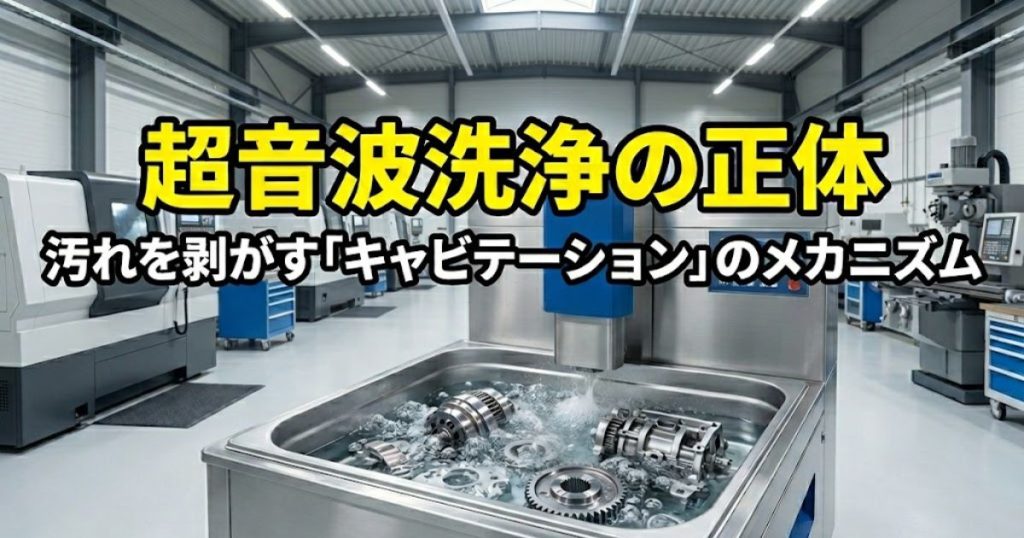 超音波洗浄の正体｜汚れを剥がす「キャビテーション」のメカニズム