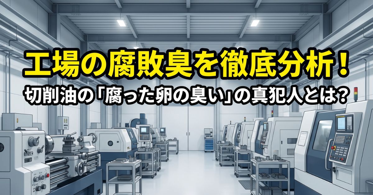 【工場の腐敗臭】切削油の「腐った卵の臭い」徹底分析で暴いた意外すぎる真犯人とは？