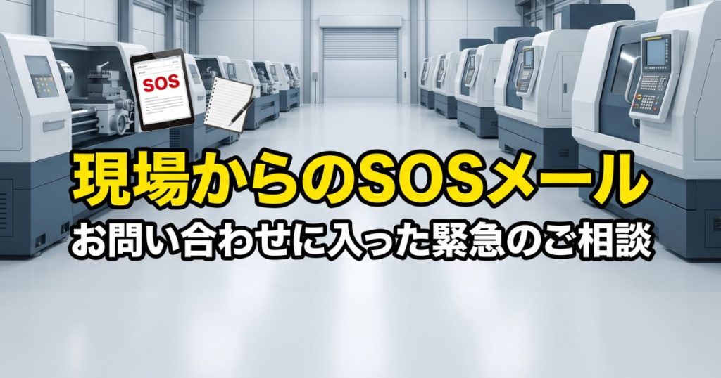 お問い合わせメールに入った現場からのSOS