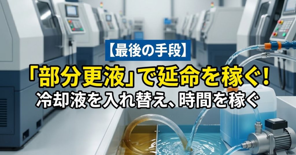 最後の手段｜「部分更液」で延命時間を稼ぐテクニック