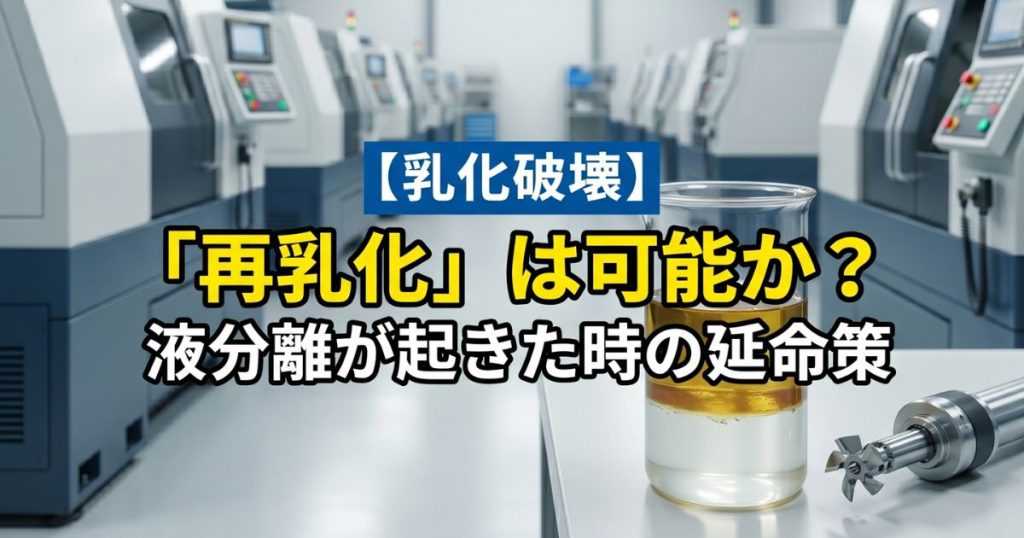液分離（乳化破壊）が起きた時の「再乳化」は可能か？