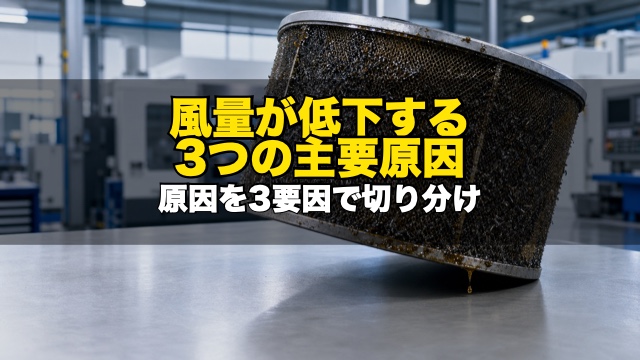 なぜ吸わない？ミストコレクターの風量が低下する「3つの主要原因」