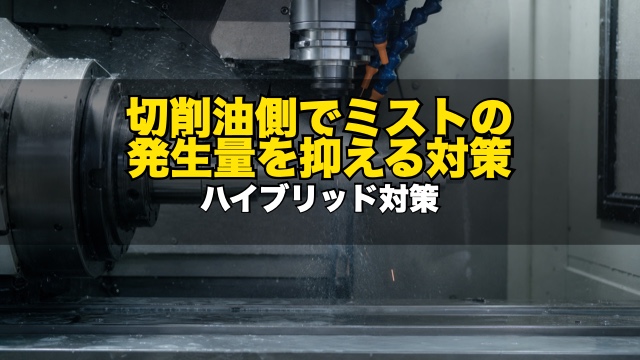 根本解決！「切削油側」でミストの発生量を抑えるハイブリッド対策