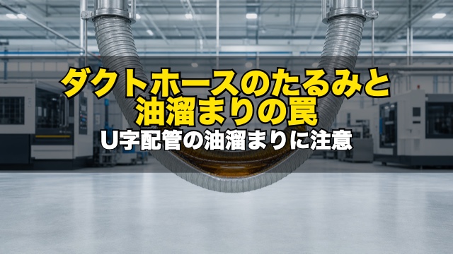 見落としがちな「ダクトホース」のたるみと油溜まりの罠