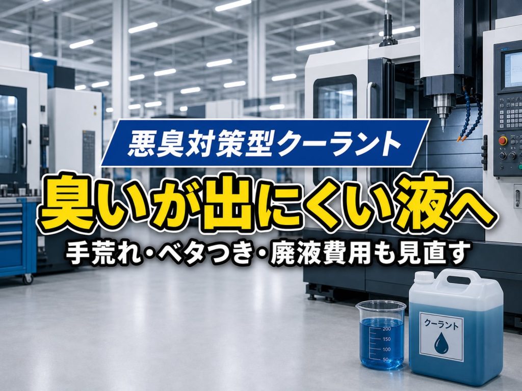 悪臭・手荒れ・ベタつきが続くならクーラントの切り替えも検討する
