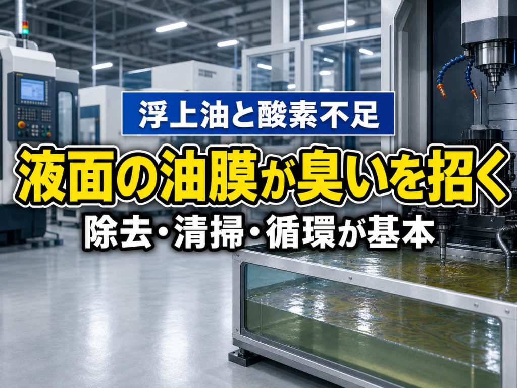 腐敗臭が続くなら、浮上油と酸素不足を見る