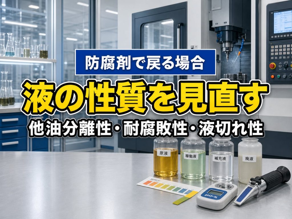 防腐剤で改善しないときは液を見直す